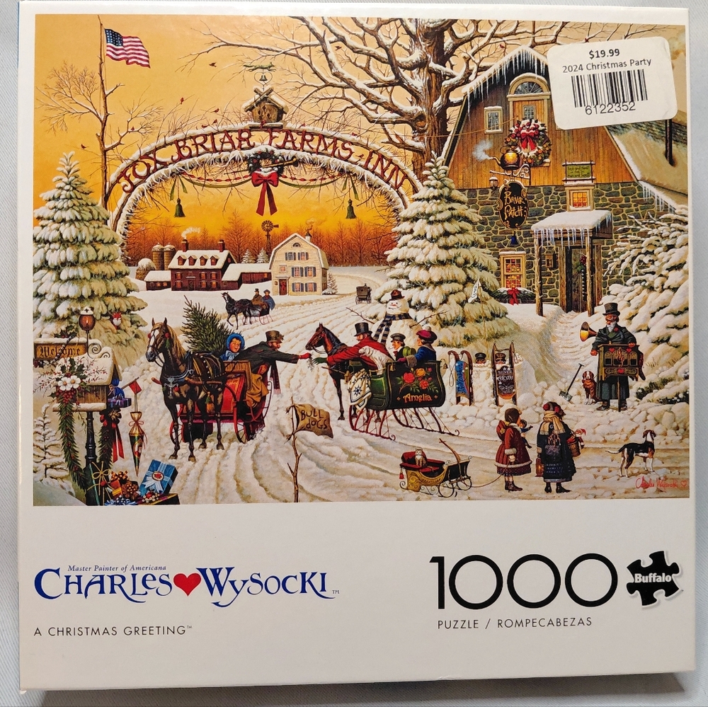 NEW Charles Wysocki Christmas Puzzle 1000 Pieces